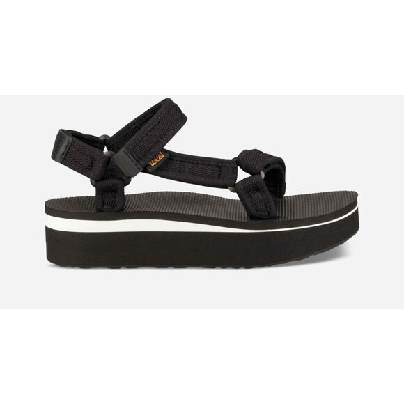 Teva Shoes - Teva Black Women's Flatform Universal Mesh Print Sz 8